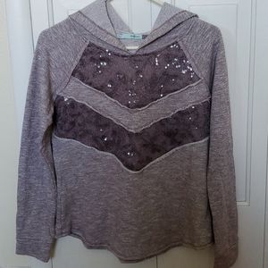 Mauve hooded sweatshirt